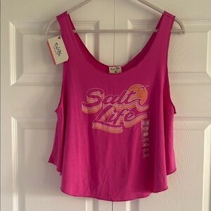 NWT Salt Life Magenta Loose Fitting Tank Top - Size XLarge
